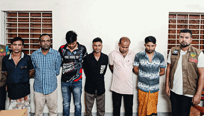 মহানগরীতে ৬ জুয়াড়ি গ্রেফতার