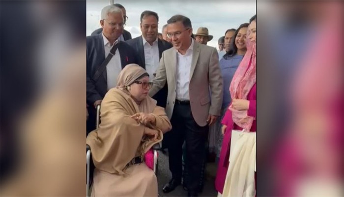 ছেলের সঙ্গে বিদায়ক্ষণে যে কথা হলো খালেদা জিয়ার