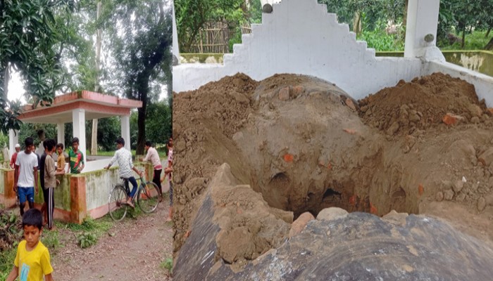 তিন'শ বছরের ঐতিহাসিক মাজার খুঁড়ে ভেঙে ফেলেছে দুর্বৃত্তরা