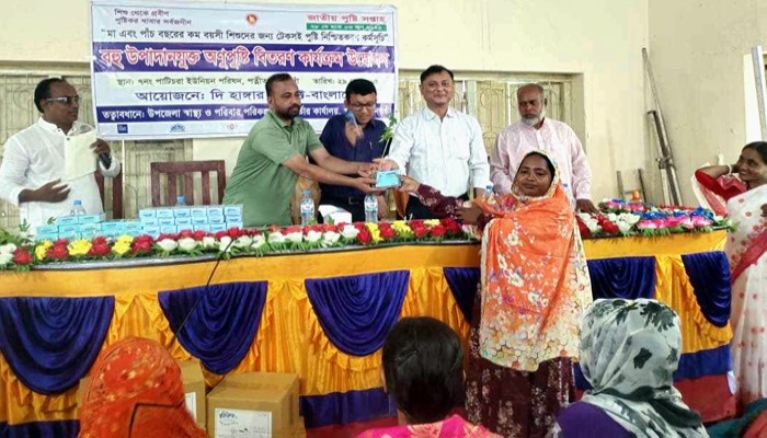 পত্নীতলায় জাতীয় পুষ্টি সপ্তাহে এমএমএস বিতরণের উদ্বোধন পত্নীতলায় জাতীয় পুষ্টি সপ্তাহে এমএমএস বিতরণের উদ্বোধন