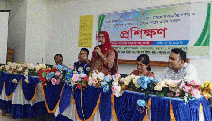 বাঘায় তামাক বিরোধী প্রশিক্ষণ কর্মশালা অনুষ্ঠিত