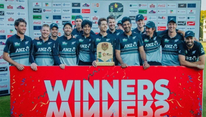 দক্ষিণ আফ্রিকাকে হারিয়ে শিরোপা জয় নিউজিল্যান্ডের