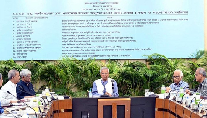 একনেক সভায় ৮ হাজার ১৪৯ কোটি ৩৮ লাখ টাকার ১২ প্রকল্প অনুমোদন