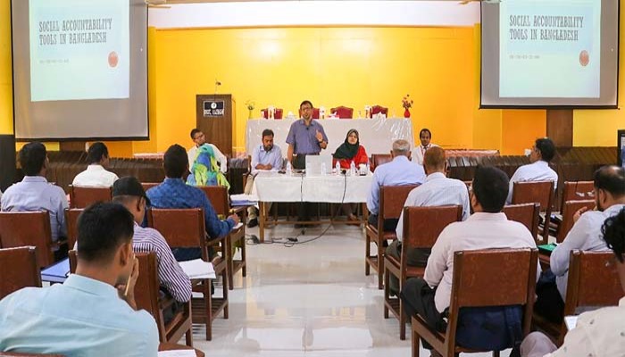 রাজশাহীতে অনুষ্ঠিত হলো ‘সোশ্যাল একাউন্ট্যাবিলিটি টুলস’ বিষয়ক কর্মশালা রাজশাহীতে অনুষ্ঠিত হলো ‘সোশ্যাল একাউন্ট্যাবিলিটি টুলস’ বিষয়ক কর্মশালা
