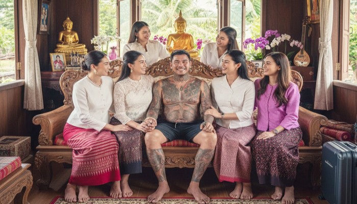 ৮ স্ত্রী নিয়ে এক ছাদের নিচে সুখের সংসার