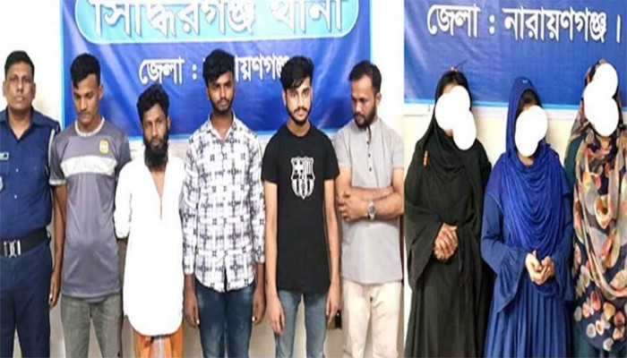 আবাসিক হোটেলে পুলিশের হানা, নারীসহ আটক ৮ আবাসিক হোটেলে পুলিশের হানা, নারীসহ আটক ৮