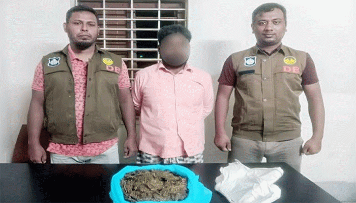 রাজশাহী নগরীতে গাঁজাসহ মাদক কারবারি গ্রেফতার রাজশাহী নগরীতে গাঁজাসহ মাদক কারবারি গ্রেফতার