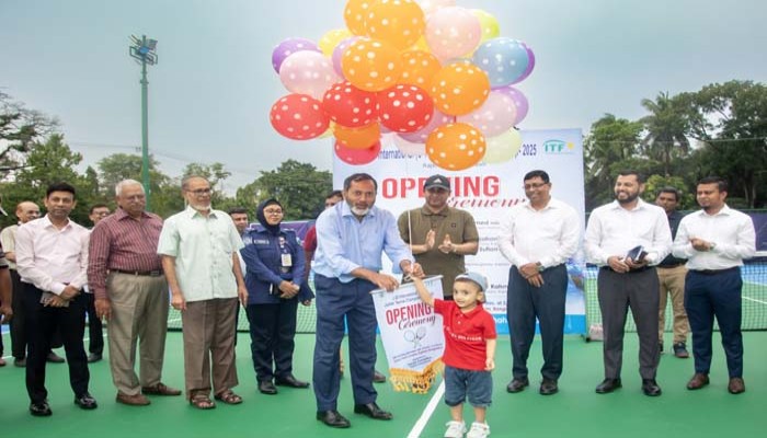 রাজশাহীতে শুরু হলো জে-৩০ আন্তর্জাতিক টেনিস টুর্নামেন্ট রাজশাহীতে শুরু হলো জে-৩০ আন্তর্জাতিক টেনিস টুর্নামেন্ট