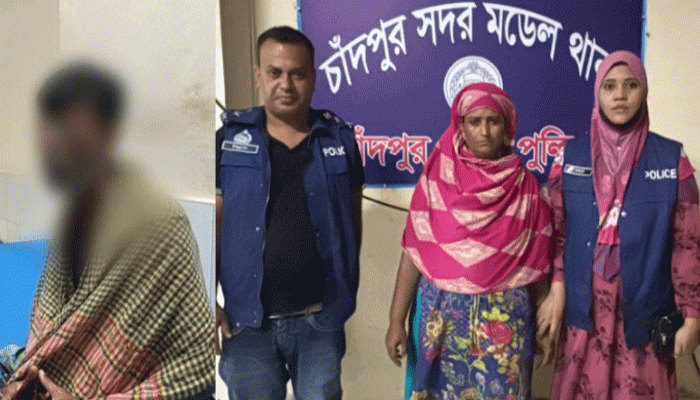 চাঁদপুরে ঘুমন্ত স্বামীর মুখে এসিড নিক্ষেপ, স্ত্রী আটক