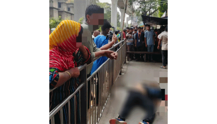 ফার্মগেটে বিয়ারিং প্যাড পড়ে পথচারী নিহত