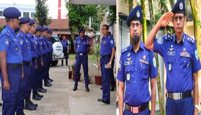 রংপুর রেঞ্জে ডিআইজির লালমনিরহাট সদর থানা পরিদর্শন