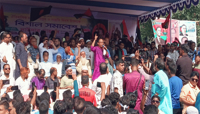 সিংড়ায় দাউদার মাহমুদের নেতৃত্বে জাতীয় বিপ্লব দিবস উদযাপন