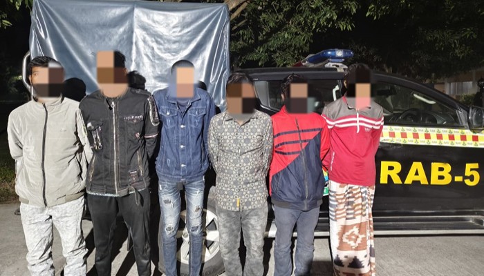 নগরীতে গাঁজা-ইয়াবা-ট্যাপেন্টাডল-সহ ৬ মাদক কারবারী গ্রেফতার
