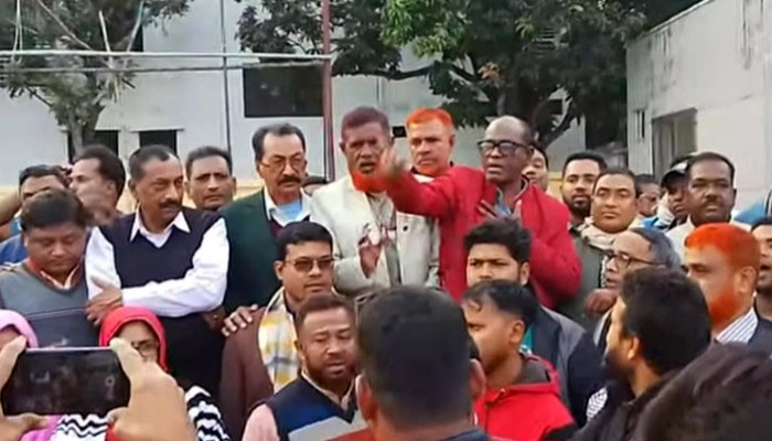 তানোরে বিএনপির বিক্ষোভ মিছিল ও প্রতিবাদ সভা