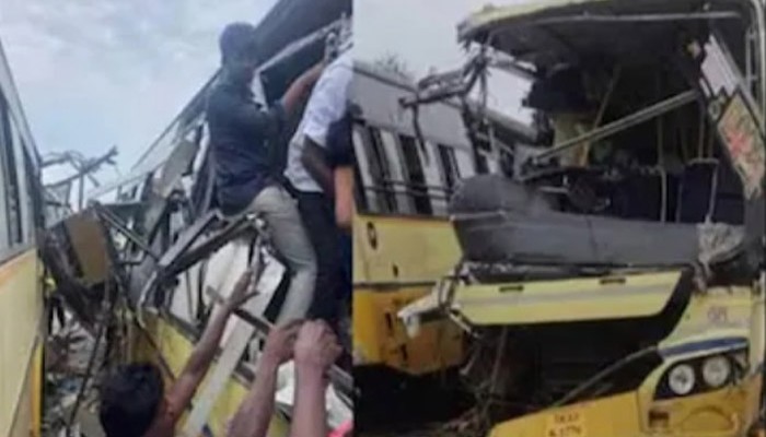 তামিলনাড়ুর শিবগঙ্গায় দুই বাসের সংঘর্ষে ১১ জনের মৃত্যু, আহত ১৯