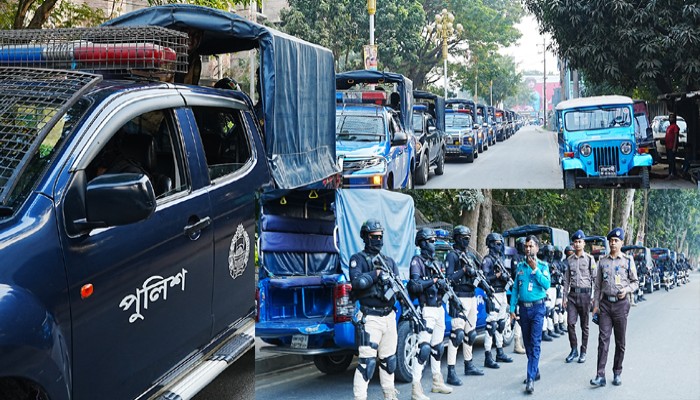 আরএমপির পেট্রোলিং ড্রিল: নগরজুড়ে নিরাপত্তা জোরদার করতে বিশেষ মহড়া