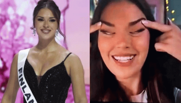 বিতর্কিত অঙ্গভঙ্গি করে মুকুট হারালেন মিস ফিনল্যান্ড