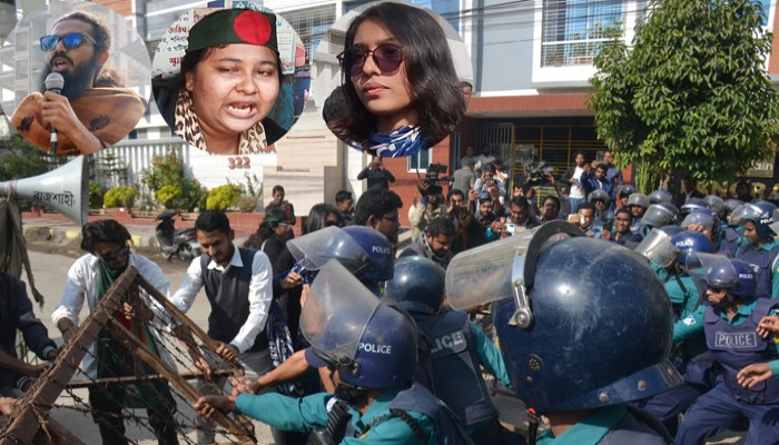 নগরীতে জুলাই যোদ্ধাদের ভারতীয় সহকারী হাইকমিশন অভিমুখে লংমার্চ পুলিশি বাধায় পণ্ড