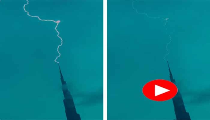 বুর্জ খলিফায় বজ্রাঘাত! তীব্র বিদ্যুৎ ঝলসাল বিশ্বের সবচেয়ে উঁচু ইমারতে, যুবরাজের পোস্ট করা ভিডিয়ো ভাইরাল