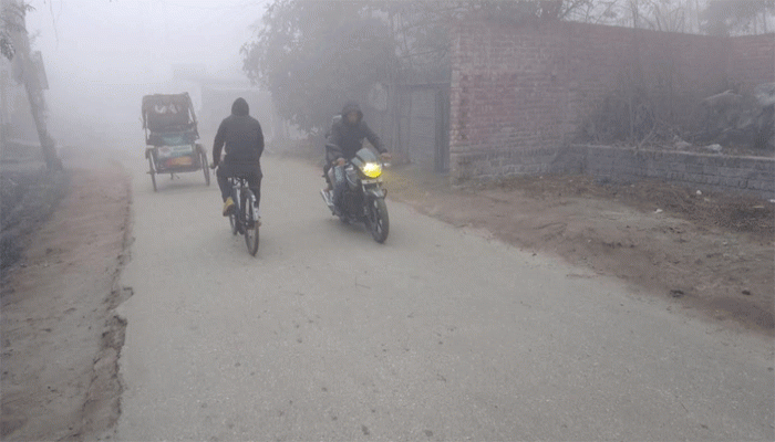 কুয়াশা আর হিমেল হাওয়ায় বিপর্যস্ত ফুলবাড়ীবাসীর জনজীবন