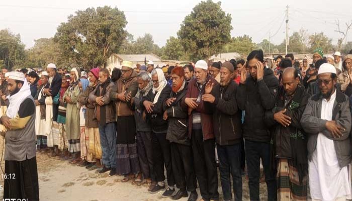 দেশনেত্রী বেগম খালেদা জিয়ার মৃত্যুতে জাহানাবাদে গায়েবানা জানাজা অনুষ্ঠিত