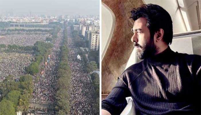 ‘ক্ষমতার বাইরে থেকেও মানুষের হৃদয়ে জায়গা করে নেওয়ার প্রমাণ এই জনসমুদ্র’