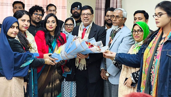 নর্থ বেঙ্গল ইন্টারন্যাশনাল ইউনিভার্সিটির নবনিযুক্ত উপাচার্য প্রফেসর ড. এম. ছায়েদুর রহমানের যোগদান