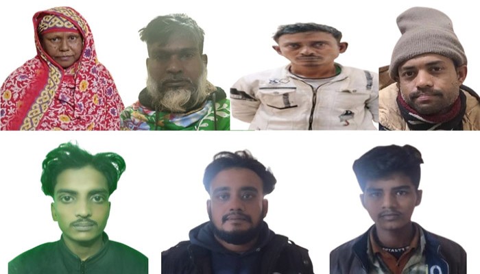 রাজশাহীতে ডিবিসহ ছয় থানার অভিযানে মাদক-সহ ৭জন গ্রেপ্তার