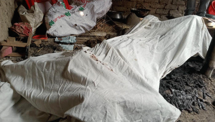 রাণীনগরে হত্যা না আত্নহত‍্যা নানা গুঞ্জন আগুনে পোড়া গৃহবধূ লাশ দাহ সম্পন্ন