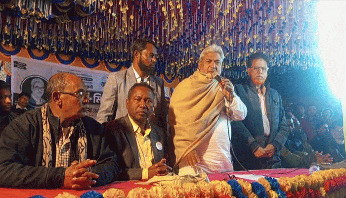 গোছা বাজারে ধানেরশীষ প্রতীককে জয়ী করার লক্ষ্যে বিশাল পথসভা