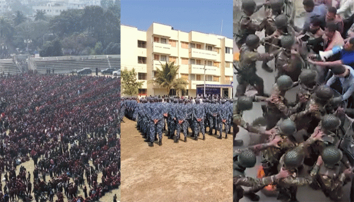 জাতীয় নির্বাচন ঘিরে প্রস্তুত আইনশৃঙ্খলা বাহিনী, চলছে মহড়া- প্যারেড