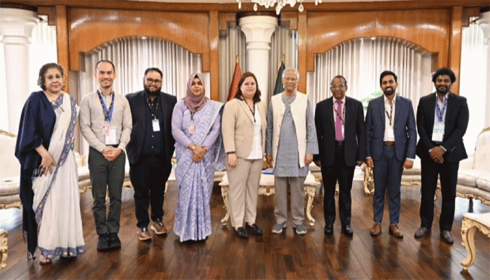 প্রধান উপদেষ্টার সঙ্গে আনফ্রেল’র নির্বাচন পর্যবেক্ষক দলের সাক্ষাৎ