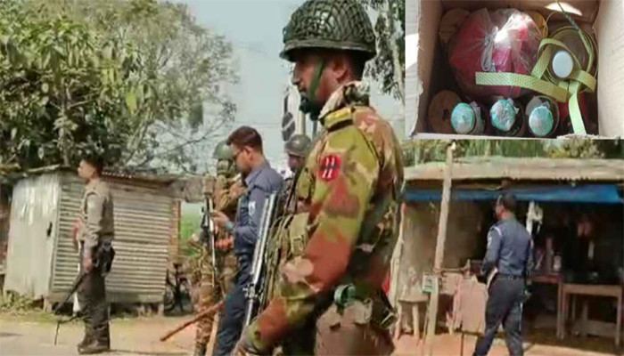 নওগাঁর বদলগাছীতে পেট্রোল বোমা উদ্ধার