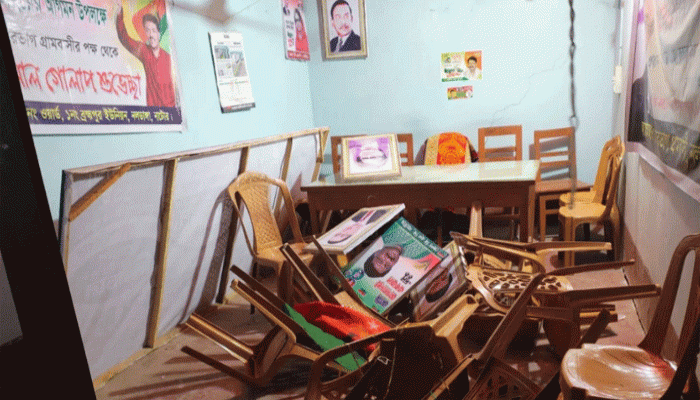 নাটোরে বিএনপির অফিস ভাঙচুরের অভিযোগ আওয়ামী লীগের বিরুদ্ধে