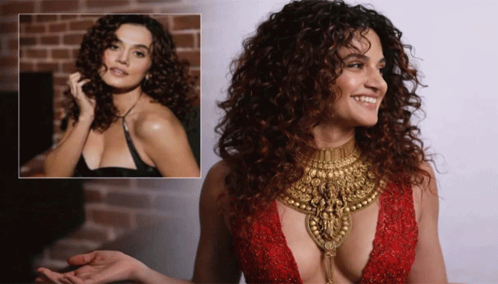 বুকের খাঁজে কী এমন আছে, সবাই সব সময় ওটা দেখতেই ব্যস্ত: তাপসী পান্নু