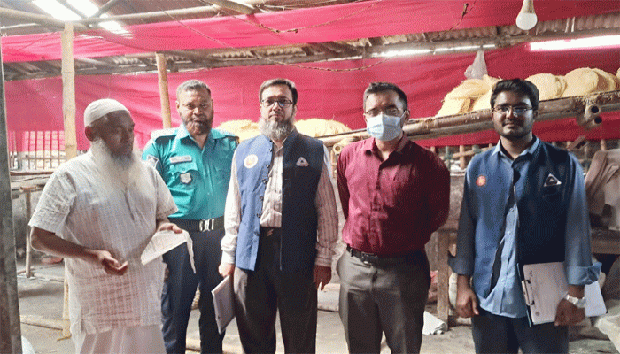 কাটাখালীতে বিএসটিআই’র লাইসেন্স ছাড়া লাচ্ছা সেমাই তৈরি, ২টি প্রতিষ্ঠানকে জরিমানা