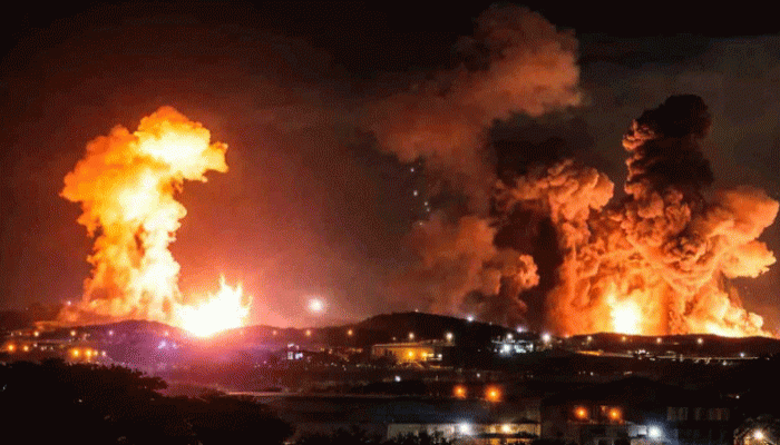 ইরানে ৯০০ কেজির ‘বাঙ্কার বাস্টার’ বিস্ফোরণ!