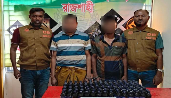 বাঘায় বিপুল পরিমান ফেনসিডিলসহ মাদক কারবারি গ্রেফতার-২