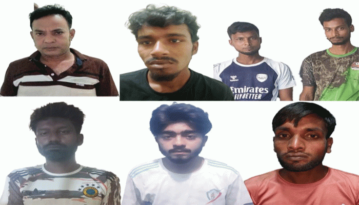 নগরীতে গাঁজা, ট্যাপেন্টাডল ও ইয়াবা ট্যাবলেট সহ মাদক কারবারী গ্রেপ্তার ৭