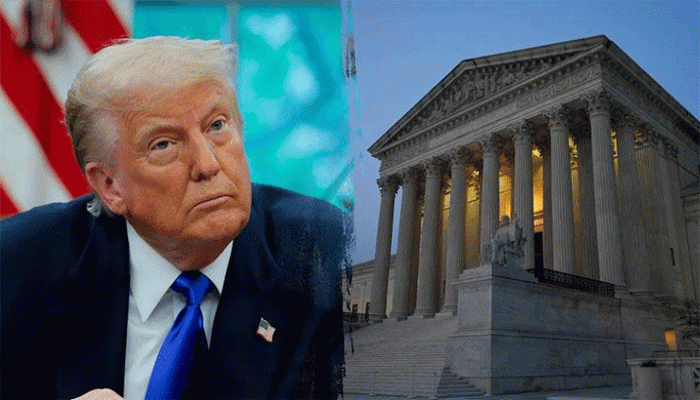 জন্মসূত্রে নাগরিকত্ব ও শুল্ক ইস্যুতে সুপ্রিম কোর্টকে তীব্র আক্রমণ ট্রাম্পের