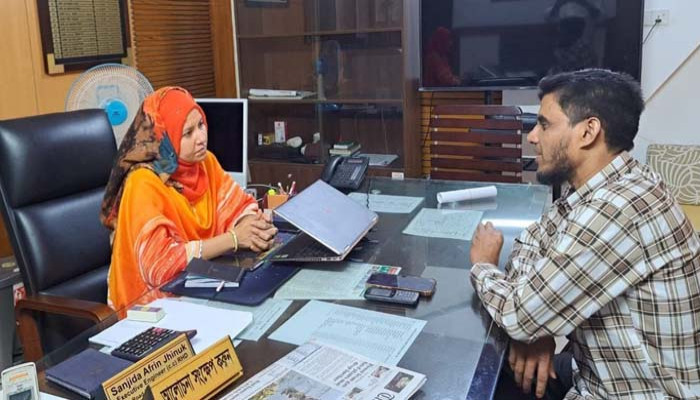 সওজ'র নির্বাহী প্রকৌশলীর সঙ্গে সৌজন্যে সাক্ষাৎ