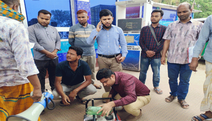 মান্দায় ভ্রাম্যমাণ আদালতের অভিযান, অতিরিক্ত দামে পেট্রোল বিক্রিতে জরিমানা