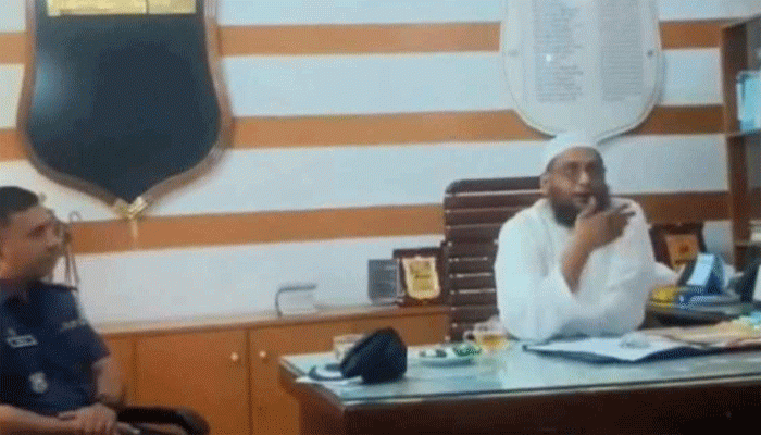 থানায় ঢুকে ওসির চেয়ারে বসে পড়লেন এমপি, ভিডিও ভাইরাল