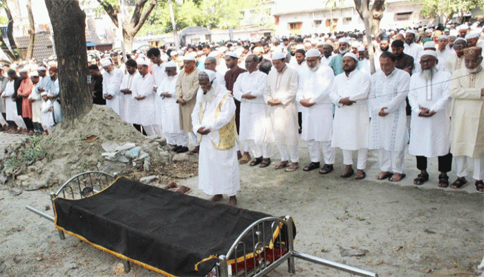 ওয়ার্ড বিএনপি’র সাবেক সভাপতি শহিদুল আলম শহীদ এর জানাযা নামাজ অনুষ্ঠিত