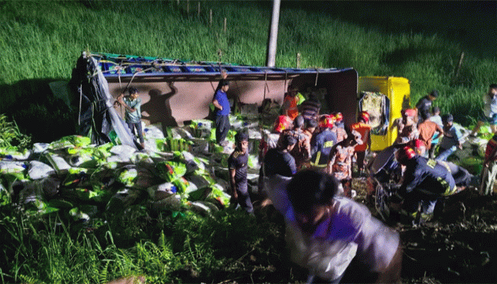 কুমিল্লার দাউদকান্দিতে ট্রাক খাদে পড়ে নিহত ৭