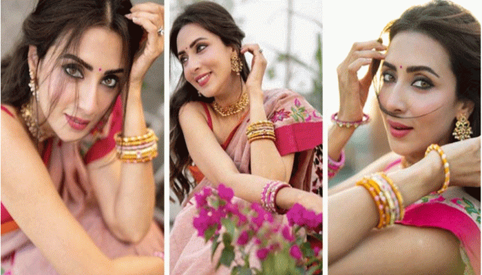 বৈশাখী সাজে নজর কাড়লেন বিদ্যা সিনহা মিম