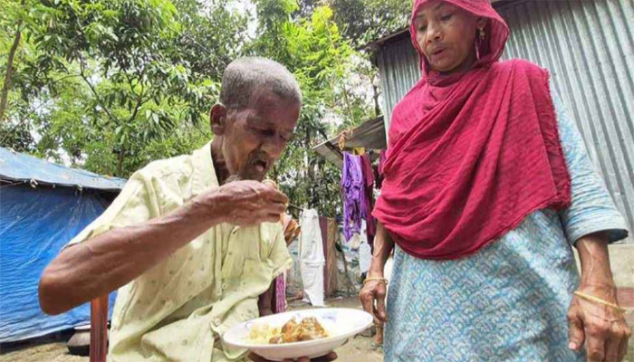 ১৭ বছর পর ভাত খেলেন ইনু মিয়া