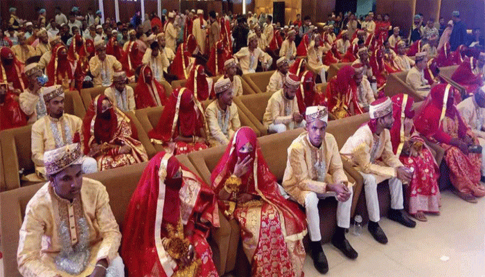 সিলেটে একসঙ্গে ১২৬ তরুণ-তরুণীর বিয়ে