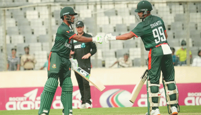 নিউজিল্যান্ডকে ৬ উইকেটের বড় ব্যবধানে হারিয়ে সিরিজ সমতায় ফিরেছে বাংলাদেশ