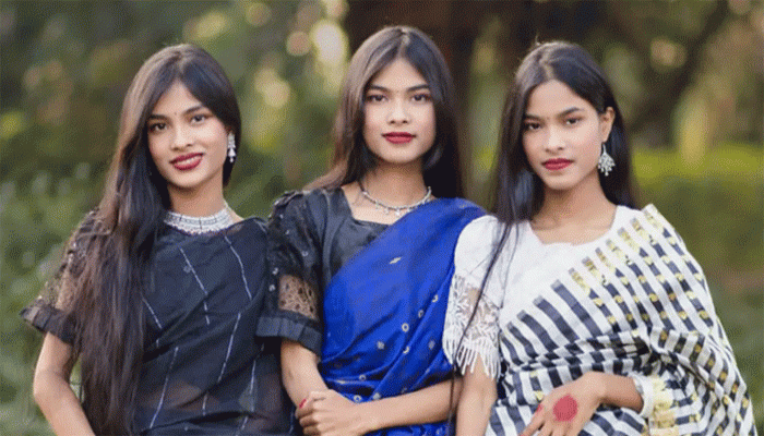 তিন বোনের এক দিনে জন্ম, একসঙ্গে পরীক্ষা